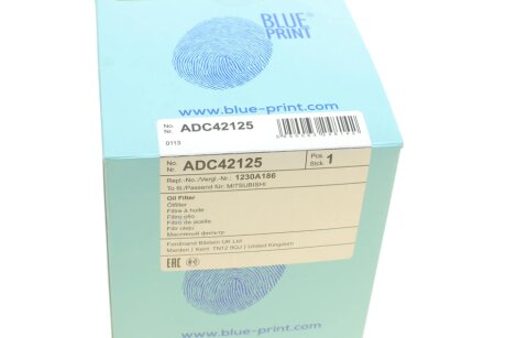 Масляный фильтр blue Print ADC42125