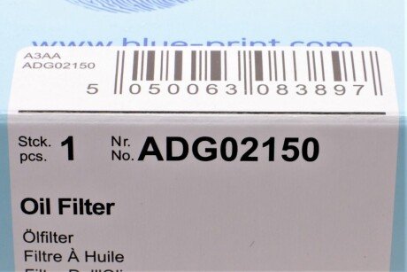 Масляный фильтр blue Print ADG02150