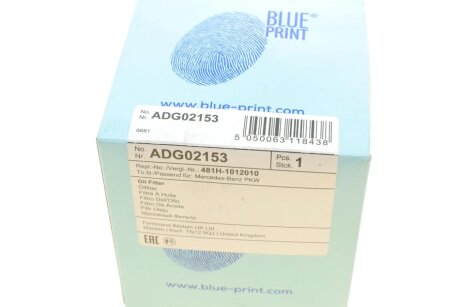 Масляный фильтр blue Print ADG02153