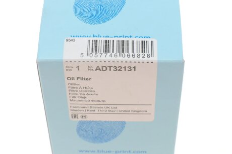 Масляный фильтр blue Print ADT32131