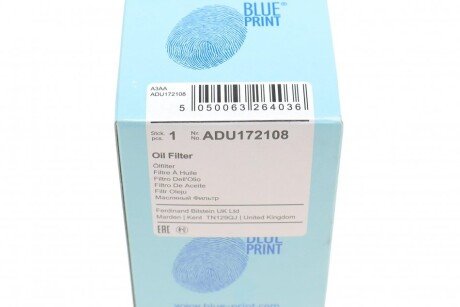 Масляный фильтр blue Print ADU172108