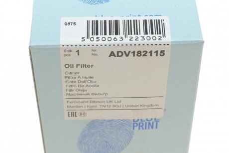Масляный фильтр blue Print ADV182115