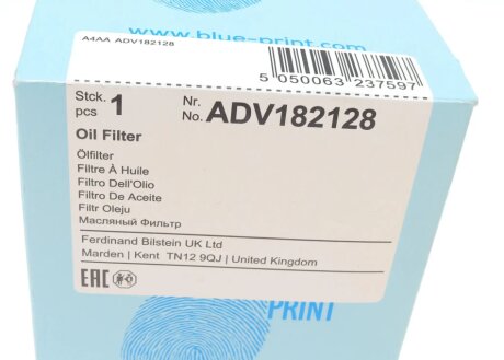 Масляний фільтр blue Print ADV182128