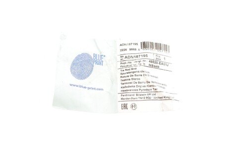 Накінечник кермової тяги blue Print ADN187195