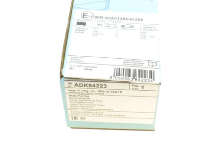 Передние тормозные колодки blue Print ADK84223