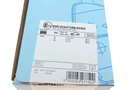 Передні тормозні (гальмівні) колодки blue Print ADV184221