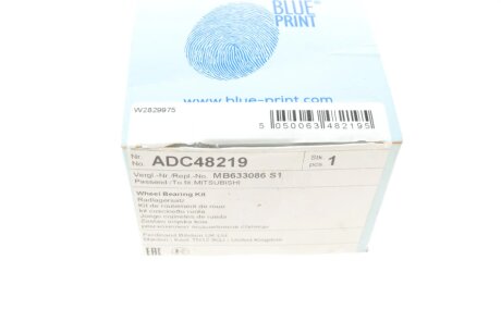 Подшипник передней ступицы blue Print ADC48219