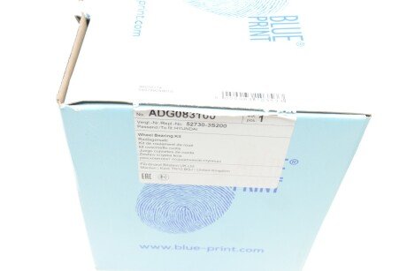 Підшипник задньої ступиці blue Print ADG083100