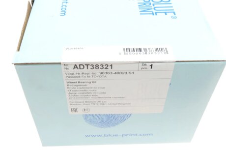 Подшипник задней ступицы blue Print ADT38321