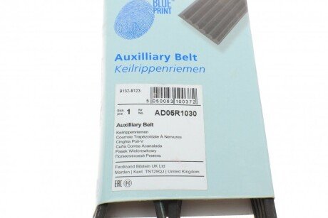 Приводной ремень генератора blue Print AD05R1030