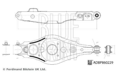 Рычаг передней подвески blue print ADBP860229