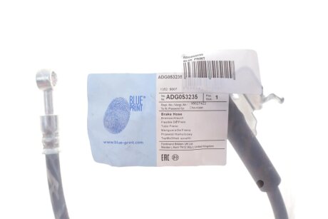 Шланг тормозной передний blue Print ADG053235