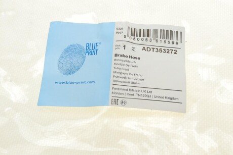 Шланг тормозной передний blue Print ADT353272