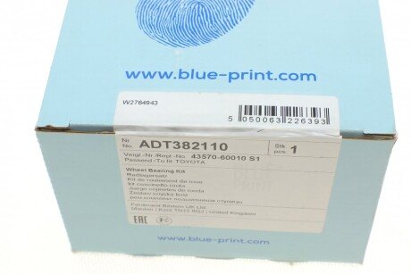 Ступица передняя blue Print ADT382110