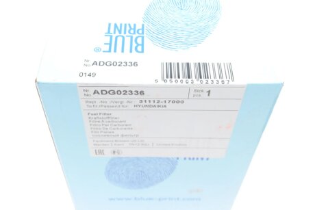 Паливний фільтр blue Print ADG02336