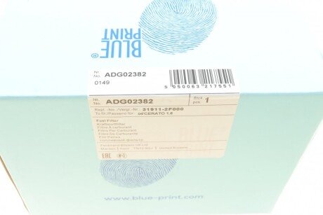 Топливный фильтр blue Print ADG02382