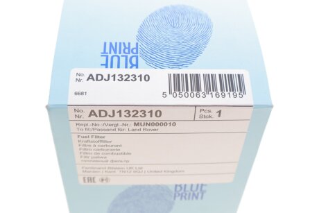 Паливний фільтр blue Print ADJ132310