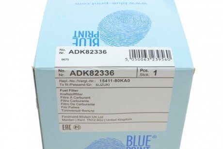 Топливный фильтр blue Print ADK82336