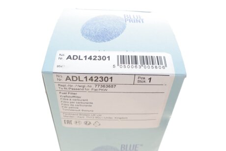 Паливний (топливный) фільтр blue Print ADL142301