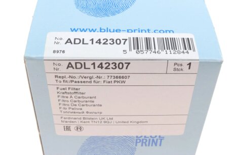 Топливный фильтр blue Print ADL142307