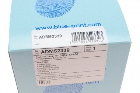 Топливный фильтр blue Print ADM52339