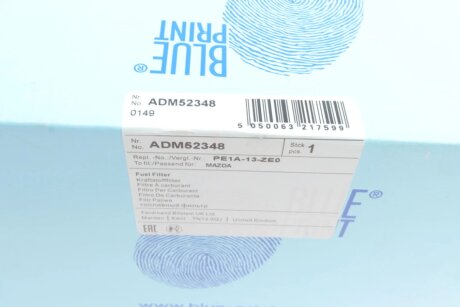 Паливний (топливный) фільтр blue Print ADM52348