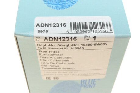 Топливный фильтр blue Print ADN12316