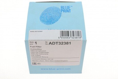 Паливний (топливный) фільтр blue Print ADT32381