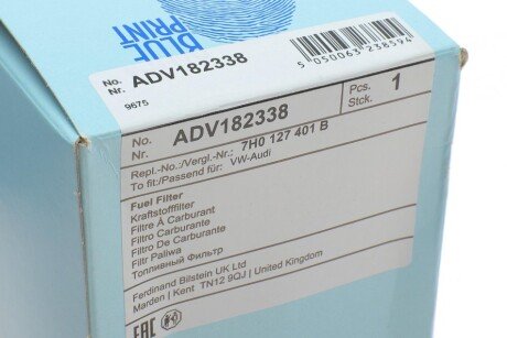 Паливний фільтр blue Print ADV182338