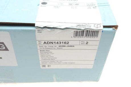 Гальмівний диск blue Print ADN143162