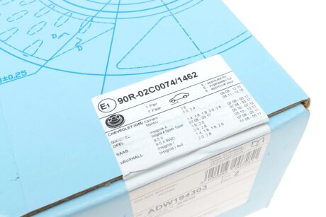 Тормозной диск blue Print ADW194303