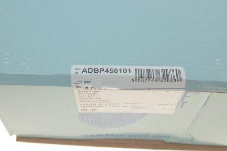 Передний тормозной суппорт blue Print ADBP450101