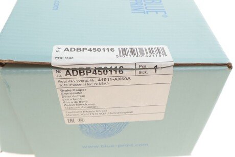 Передний тормозной суппорт blue Print ADBP450116
