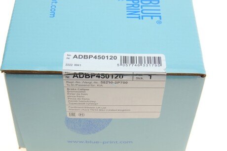 Задний тормозной суппорт blue Print ADBP450120