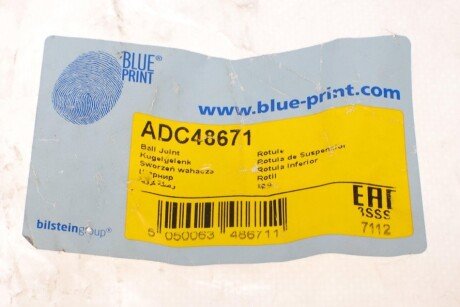 Верхняя шаровая опора blue Print ADC48671