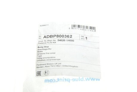 Відбій амортизатора blue Print ADBP800362