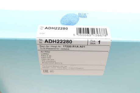 Воздушный фильтр blue Print ADH22280