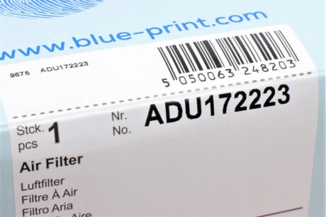Воздушный фильтр blue Print ADU172223