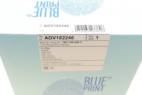 Воздушный фильтр blue Print ADV182246