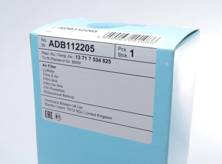 Повітряний фільтр двигуна blue Print ADB112205