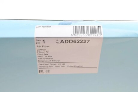 Повітряний фільтр двигуна blue Print ADD62227