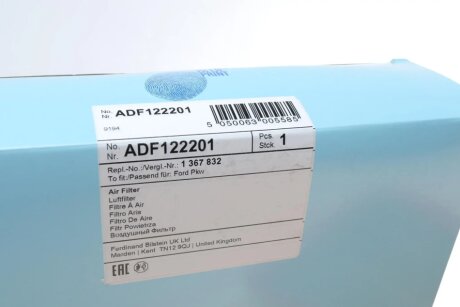 Воздушный фильтр двигателя blue Print ADF122201