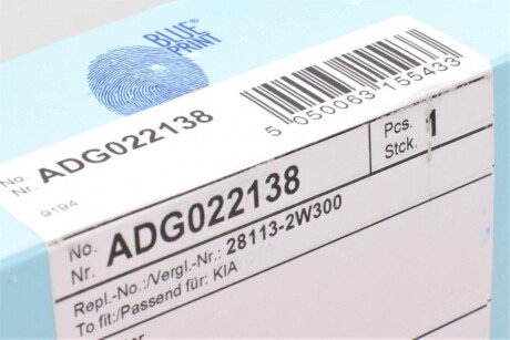 Воздушный фильтр двигателя blue Print ADG022138