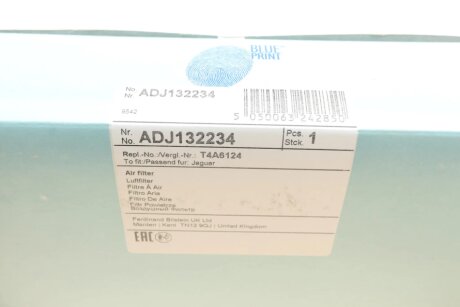 Воздушный фильтр двигателя blue Print ADJ132234