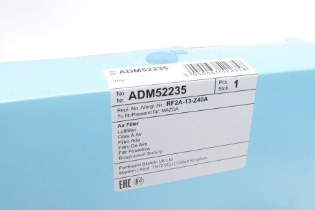 Воздушный фильтр двигателя blue Print ADM52235