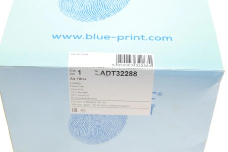 Повітряний фільтр двигуна blue Print ADT32288