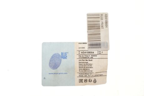 Втулка (резинка) переднего стабилизатора blue Print ADA108004