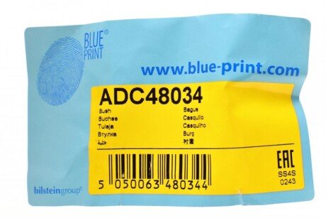 Втулка переднього стабілізатора blue Print ADC48034