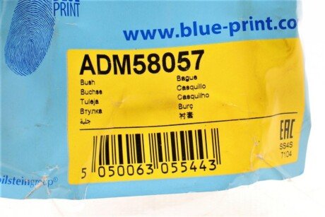 Втулка (резинка) переднего стабилизатора blue Print ADM58057