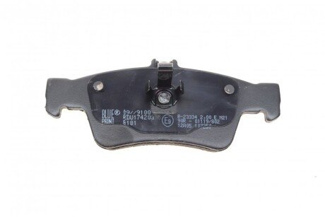 Задние тормозные колодки blue Print ADU174203